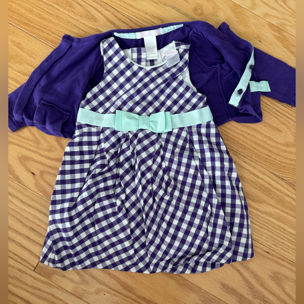Janie and Jack dress and cardigan. (6-12 month)